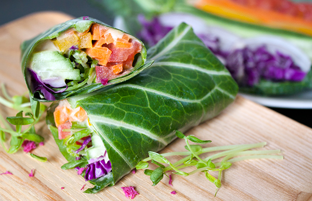 30-Minute Meals: Collard Wraps